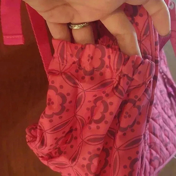 NWOT Kaddie and Libbie pink quilted Bookbag - Picture 3 of 7